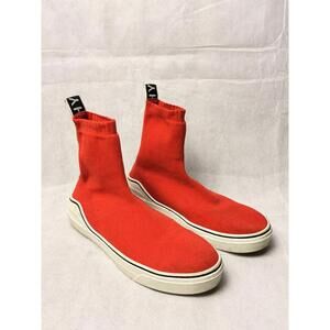 Givenchy George V Sock Sneakers High Top Red Knit Logo Men’s SZ 42 US 9